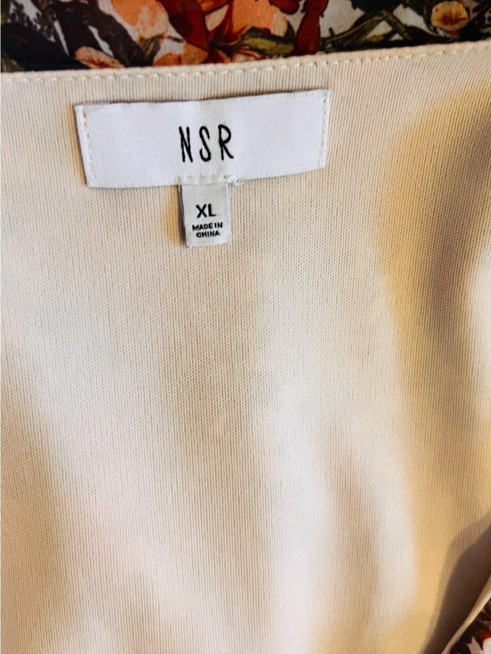 NSR Rust Floral Ruffle Midi Dress - Picture 3 of 4